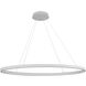 Ovale Linear Pendant Ceiling Light in White