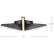 Tachi LED 15 inch Urban Bronze Flush Mount Ceiling Light