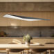 Taro LED 47.25 inch Black/White Linear Pendant Ceiling Light