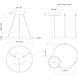 Cerchio LED 17.75 inch White Pendant Ceiling Light