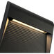 Casa LED 7 inch Black Exterior Wall Sconce