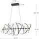 Collide LED 20.63 inch Black Chandelier Ceiling Light