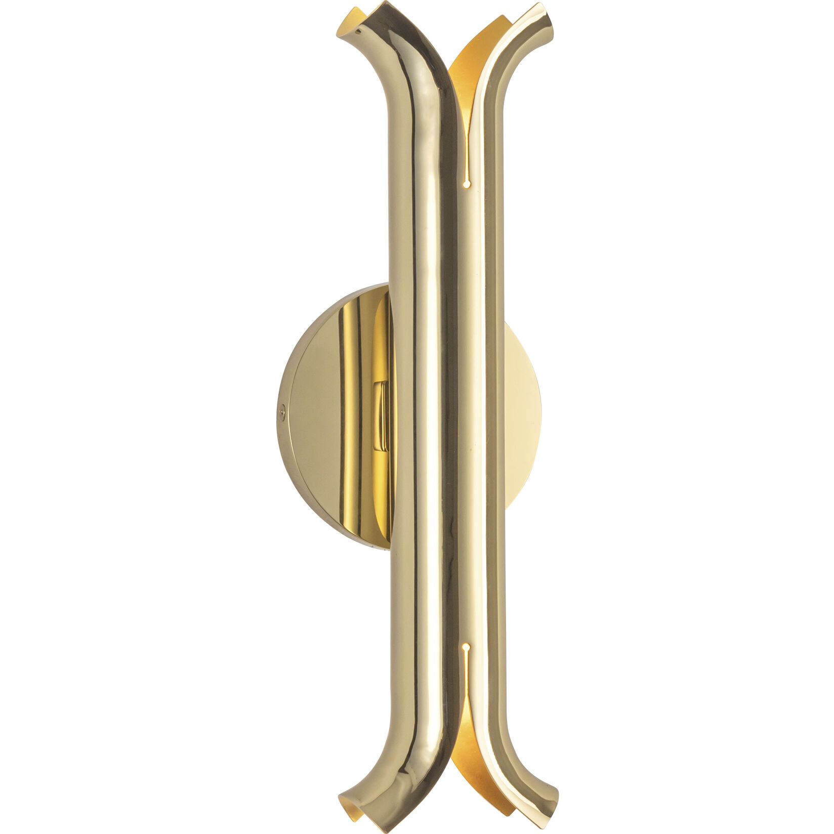 Husk Wall Sconce Wall Light in Metallic Brass