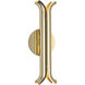 Husk Wall Sconce Wall Light in Metallic Brass