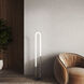 Huron 52.25 inch 21 watt Chrome Floor Lamp Portable Light