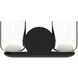 Cedar LED 12 inch Black Vanity Light Wall Light