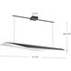 Taro LED 47.25 inch Black/White Linear Pendant Ceiling Light
