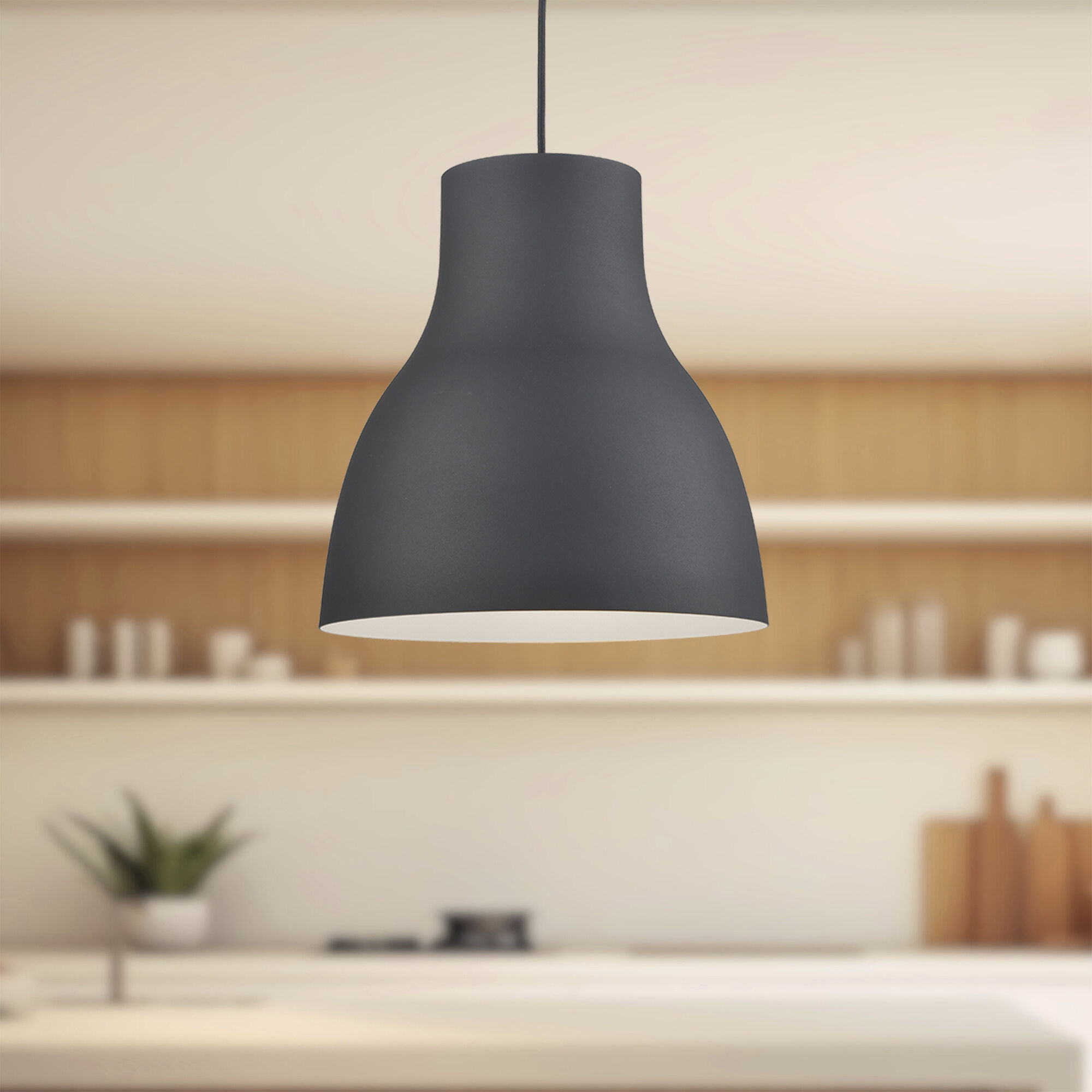 Cradle Pendant Ceiling Light in Black
