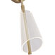 Mulberry LED 5.38 inch Brushed Gold and Light Guide Wall Sconce Wall Light