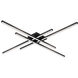 Vega Minor LED 46.5 inch Black Flush Mount Ceiling Light
