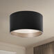 Mousinni LED 13.88 inch Black Flush Mount Ceiling Light