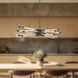 Motif LED 5.63 inch Black Linear Pendant Ceiling Light