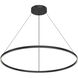 Cerchio LED 47.25 inch Black Pendant Ceiling Light