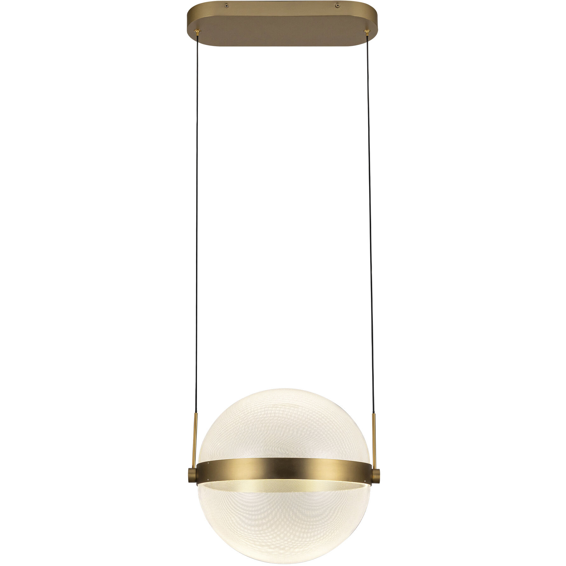 Pisces Pendant Ceiling Light in Brushed Gold