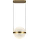Pisces Pendant Ceiling Light in Brushed Gold