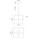 Mondrian LED 19.38 inch Brushed Nickel Pendant Ceiling Light