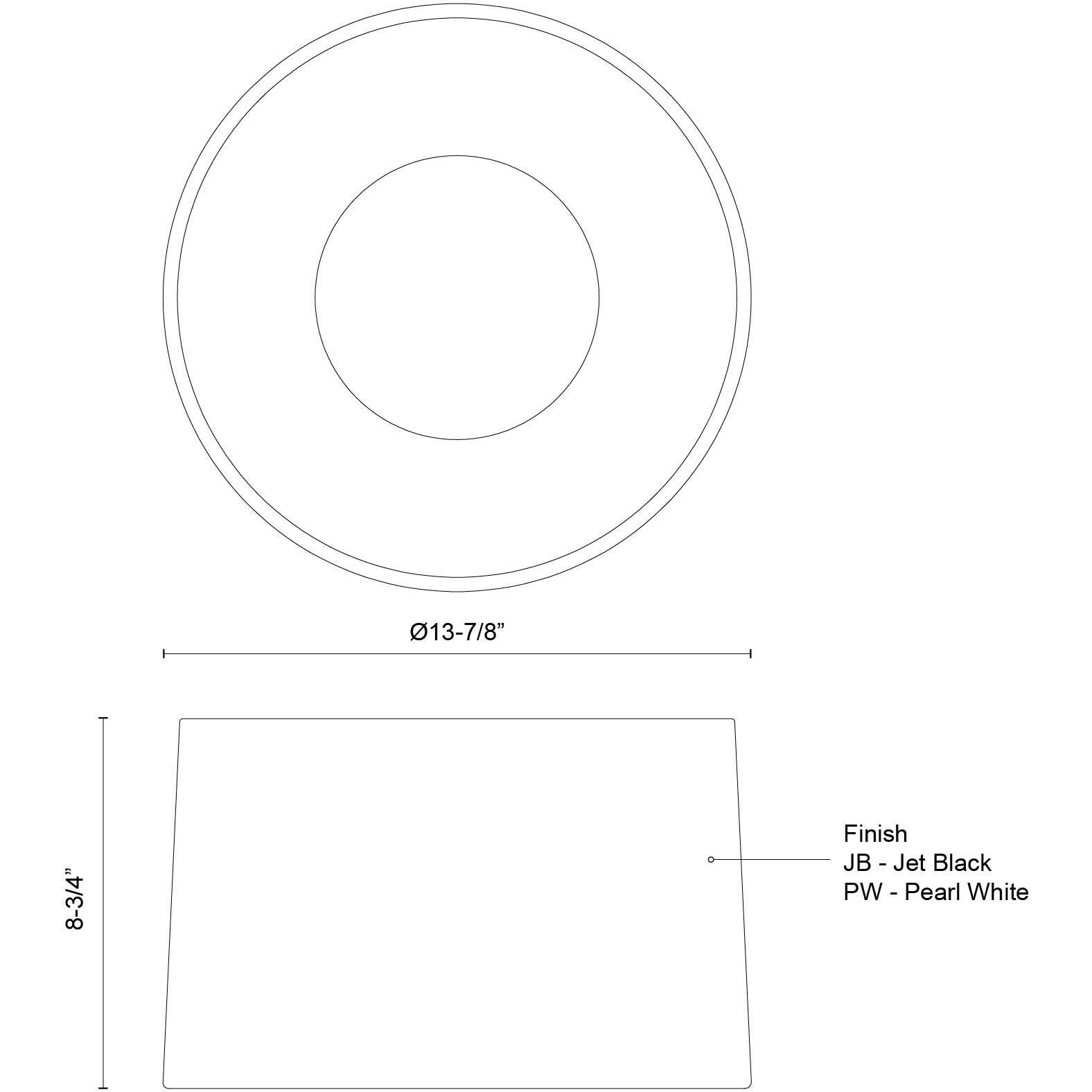 Etta LED 13.88 inch Jet Black Flush Mount Ceiling Light