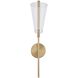 Mulberry LED 5.38 inch Brushed Gold and Light Guide Wall Sconce Wall Light