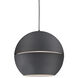 Lucas 1 Light 23.63 inch Black Pendant Ceiling Light