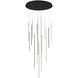 Chute LED 31.5 inch Black Multi Pendant Ceiling Light