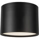 Uma 15.13 inch Black Semi-Flush Mount Ceiling Light