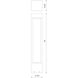 Napa 120 24.00 watt Black Exterior Bollard