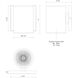 Nordic LED 5 inch Gray Exterior Wall Sconce