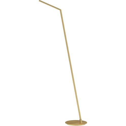 Miter 55.5 inch 11 watt Brushed Gold Floor Lamp Portable Light