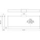 Plaza Linear Pendant Ceiling Light in Brushed Gold