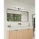 Rotaire LED 32.5 inch Black Bath Vanity Light Wall Light