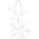 Piazza LED 31.5 inch White Chandelier Ceiling Light