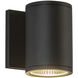 Nordic LED 5 inch Black Exterior Wall Light