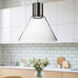 Vanier LED 11.5 inch Brushed Nickel Pendant Ceiling Light