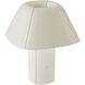 Folio 9.5 inch 5 watt Pearl White Table Lamp Portable Light