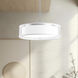Dalton LED 16 inch White Organza Pendant Ceiling Light