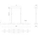 Rezz LED 36 inch Brushed Nickel Linear Pendant Ceiling Light