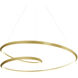 Ampersand LED 31.5 inch Brushed Gold Pendant Ceiling Light