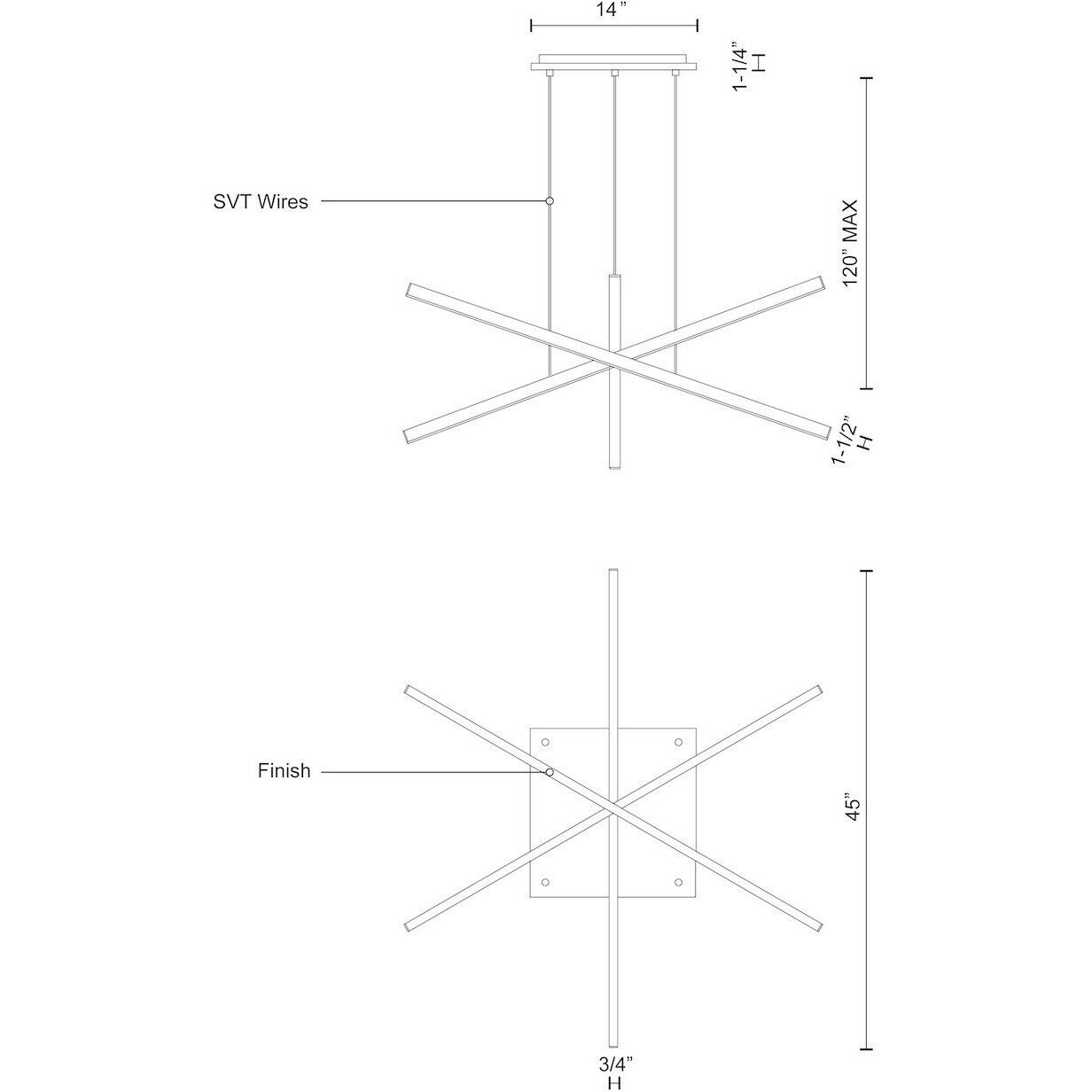 Vega Multi Pendant Ceiling Light in Brushed Gold