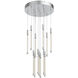 Motif LED 12.75 inch Chrome Multi Pendant Ceiling Light