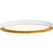 Nix 15.13 inch White and Gold Flush Mount Ceiling Light