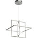 Mondrian LED 19.38 inch Brushed Nickel Pendant Ceiling Light