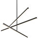 Vega 0.75 inch White Chandelier Ceiling Light