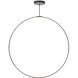 Cirque LED 48 inch Black Pendant Ceiling Light