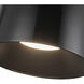 Etta LED 13.88 inch Jet Black Flush Mount Ceiling Light