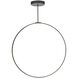 Cirque LED 0.75 inch Black Pendant Ceiling Light