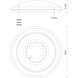 Malta LED 15 inch Brushed Nickel Flush Mount Ceiling Light