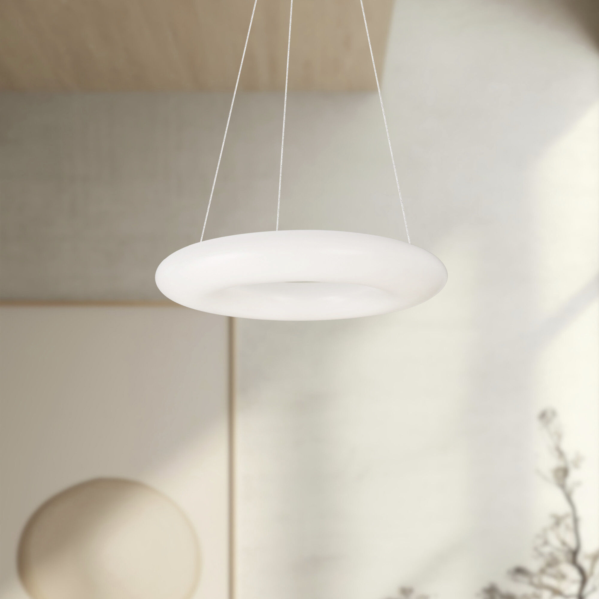 Cumulus LED 18 inch White Pendant Ceiling Light