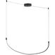 Talis LED 36.63 inch Black Linear Pendant Ceiling Light