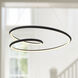 Ampersand LED 39.38 inch Black Pendant Ceiling Light