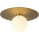 Elixir LED 14.13 inch Brushed Gold Flush Mount Ceiling Light